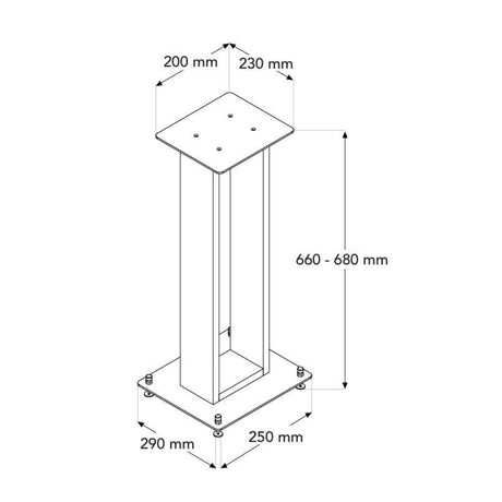 Norstone Alva Plus Speaker Stands (Pair) - K&B Audio