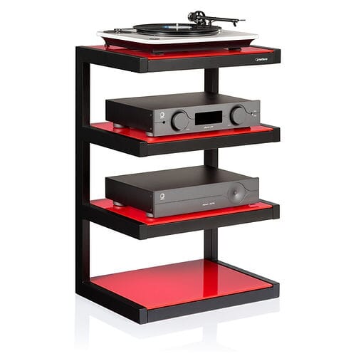 Norstone Esse Hi-Fi Stand - Red - K&B Audio