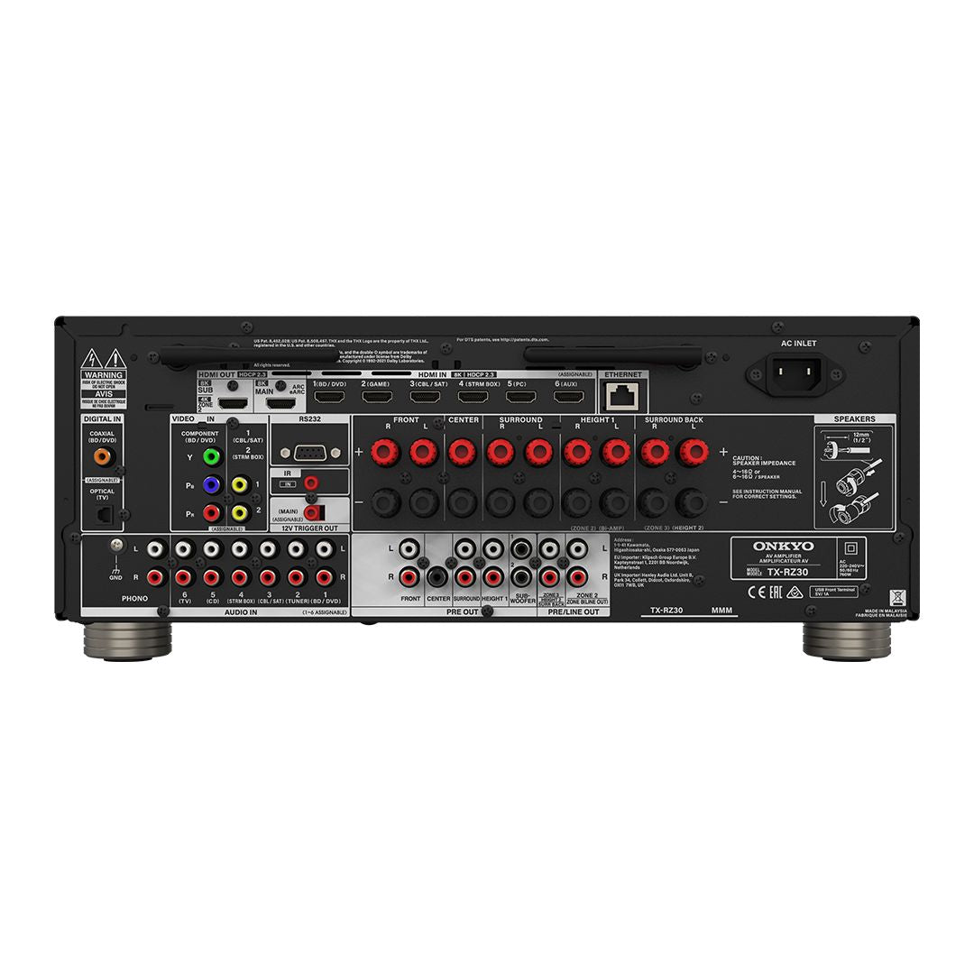 Onkyo TX-RZ30 9.2 Channel AV Receiver - K&B Audio