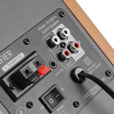 [OPEN BOX] Edifier R1280Ts Active Bookshelf Speakers with Subwoofer Output - K&B Audio