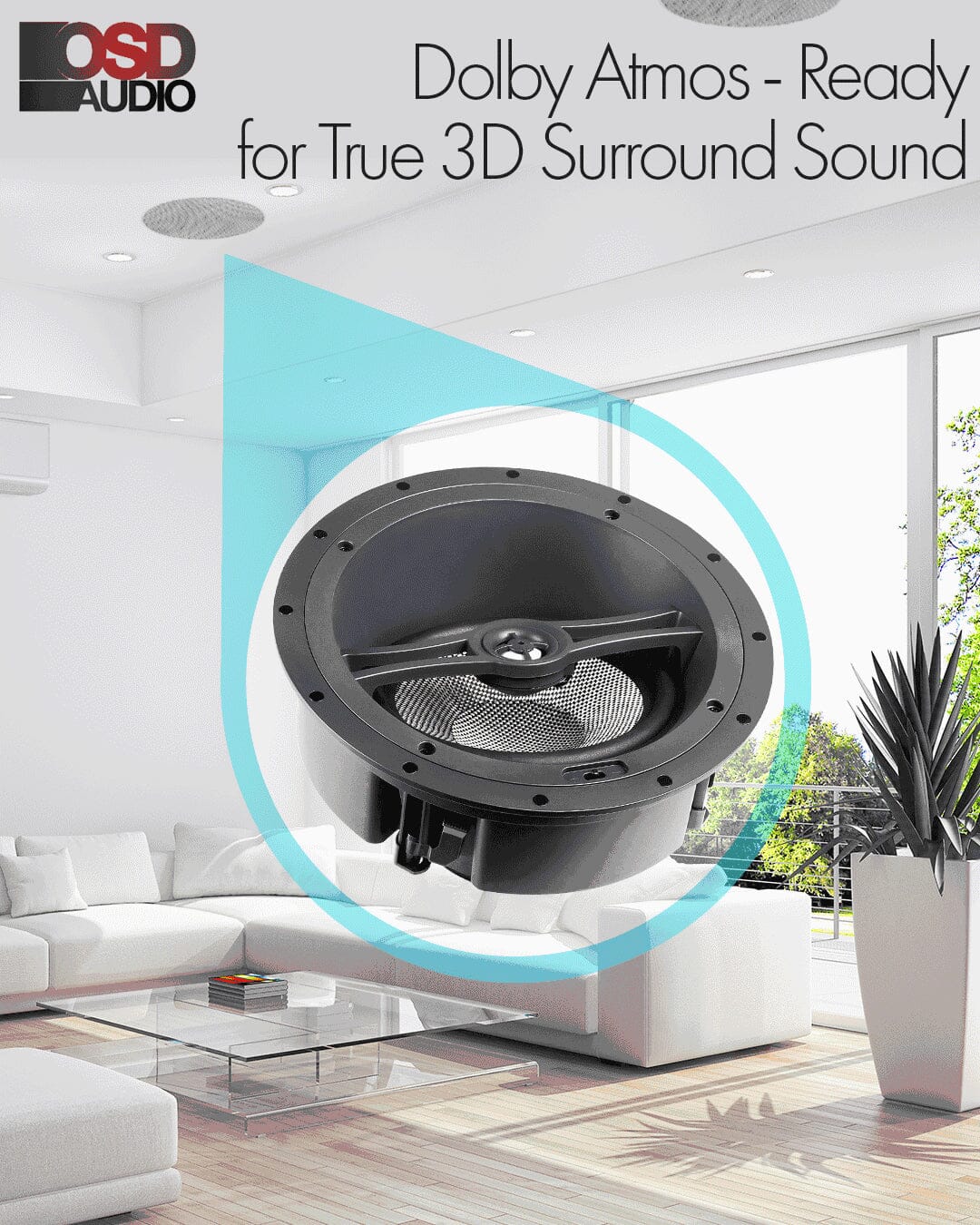 [OPEN BOX] OSD Audio ACE870 8" Angled In Ceiling Speaker (Each) - K&B Audio