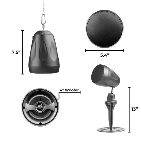 OSD Audio Forza 4" Pendant / In Ground Outdoor Speaker (Each) - K&B Audio