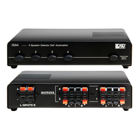 OSD Audio ISS4 4 Zone Speaker Selector Switch with Impedance Protection - K&B Audio