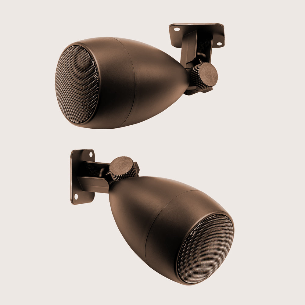 [OPEN BOX] OSD Audio LS3-B 3" Landscape Outdoor Speaker - Bronze (Pair) - K&B Audio