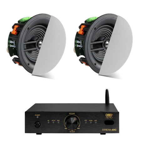 OSD Audio Nero ARC Amplifier + JBL Stage 280C 8" Ceiling Speakers In Ceiling Speaker Systems OSD Audio / JBL 
