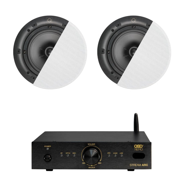 OSD Audio Nero ARC Amplifier + Q Acoustics QI80C 8" Ceiling Speakers - K&B Audio