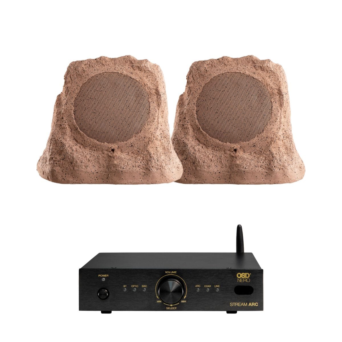 OSD Audio Nero Stream ARC Amplifier + RS670 Rock Speakers - K&B Audio