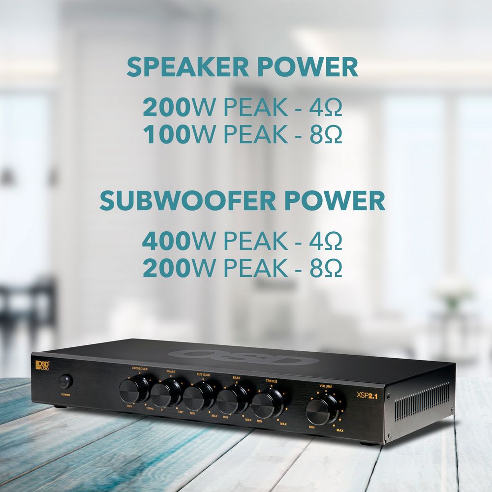 OSD Audio Nero XSP 2.1 Channel Amplifier - K&B Audio