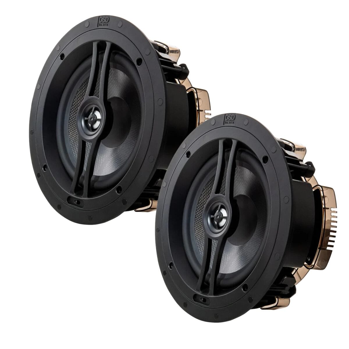 WiiM AMP Wi-Fi & Bluetooth Amplifier + OSD Audio Black Series R83 8" Ceiling Speakers - K&B Audio