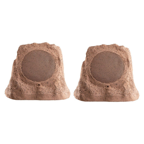 OSD Audio RS670 Outdoor Rock Speakers - Brown (Pair) - K&B Audio