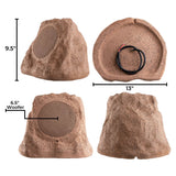 OSD Audio RS670 Outdoor Rock Speakers - Brown (Pair) - K&B Audio