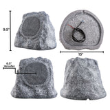 OSD Audio RS670 Outdoor Rock Speakers - Granite (Pair) - K&B Audio