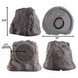 OSD Audio RS670 Outdoor Rock Speakers - Slate (Pair) - K&B Audio