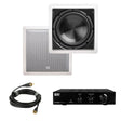 OSD Audio SMP200 + IWS10 10" In Wall Subwoofer Package - 200W - K&B Audio