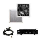 OSD Audio SMP200 + IWS8 8" In Wall Subwoofer Package - 200W - K&B Audio