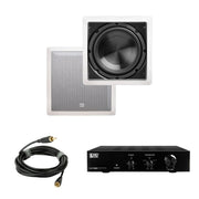 OSD Audio SMP200 + IWS8 8" In Wall Subwoofer Package - 200W - K&B Audio