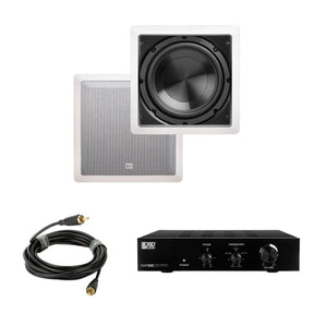 OSD Audio SMP200 + IWS8 8" In Wall Subwoofer Package - 200W - K&B Audio