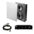 OSD Audio SMP200 + SC800D Black Series In Wall Subwoofer Package - 200W - K&B Audio
