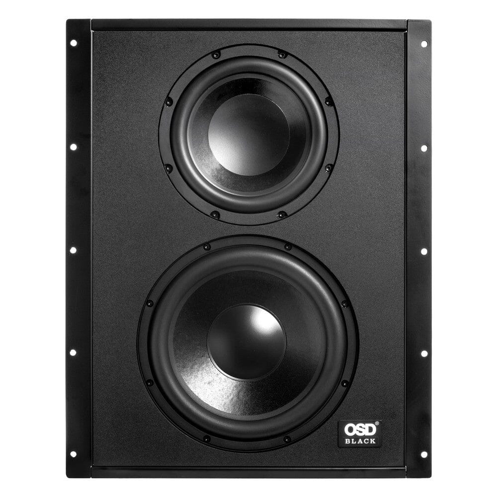 OSD Audio SMP300 + SC800D Black Series In Wall Subwoofer Package - Dual - 300W - K&B Audio