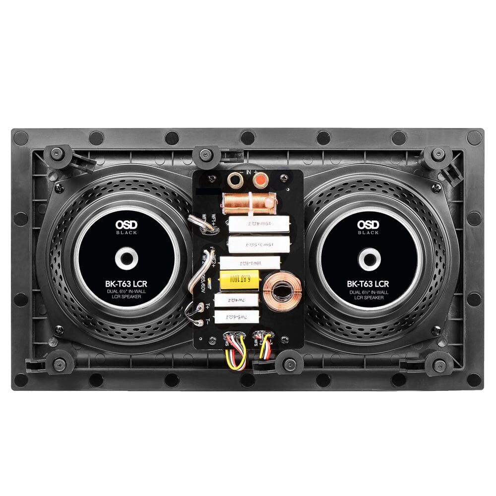 [OPEN BOX] OSD Audio Black Series T63LCR 6.5" In Wall Centre Channel Speaker - K&B Audio