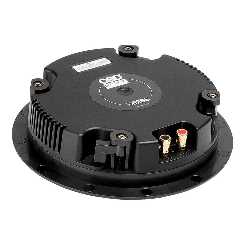 OSD Black 6.5" Super Shallow Mount Weather-Resistant Ceiling Speakers (Pair) - K&B Audio