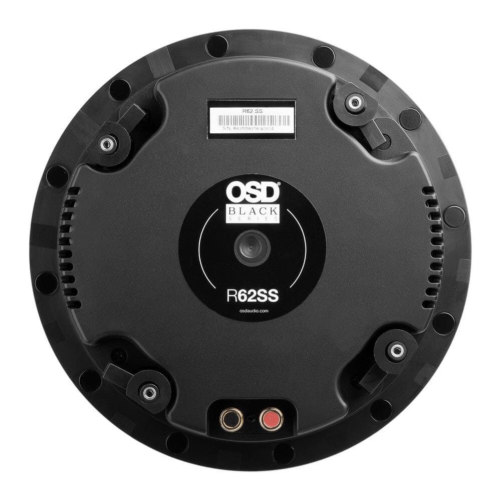 OSD Black 6.5" Super Shallow Mount Weather-Resistant Ceiling Speakers (Pair) - K&B Audio