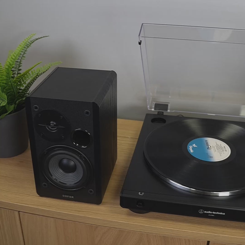 Audio-Technica LP60X Turntable + Edifier R1280DB Speakers - K&B Audio