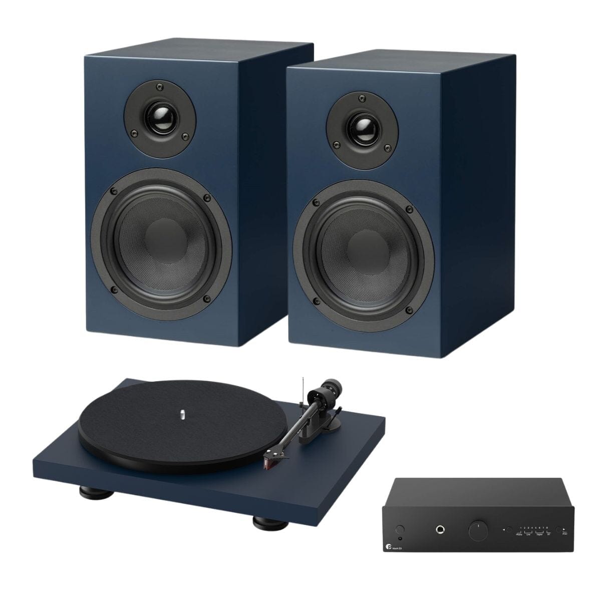 Pro-Ject Colourful Audio System - Turntable, Speakers & Amplifier Bund ...