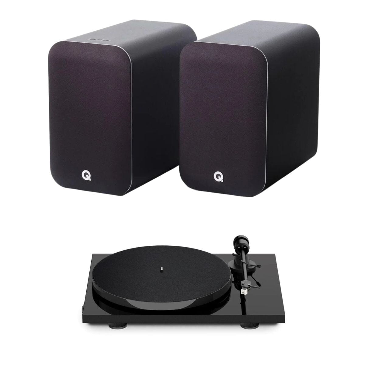 Pro-Ject E1 Phono Turntable + Q Acoustics M20 Active Bluetooth Speakers - K&B Audio
