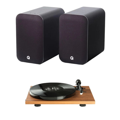 Pro-Ject E1 Phono Turntable + Q Acoustics M20 Active Bluetooth Speakers - K&B Audio