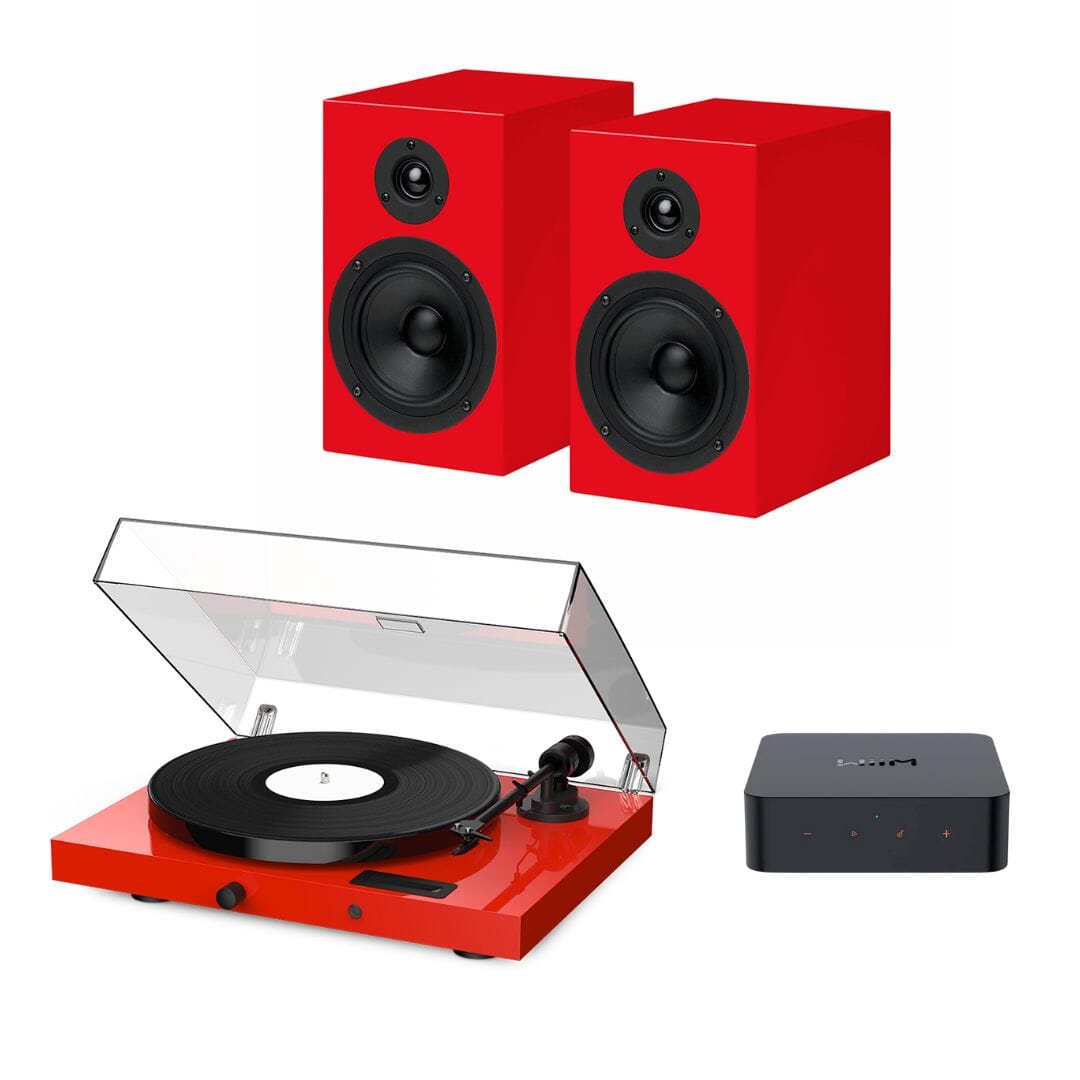 Pro-Ject Juke Box E1 Bundle + WiiM Pro Hi-Res WiFi Music Streamer with Multiroom, Airplay 2, Spotify Connect & Alexa - K&B Audio