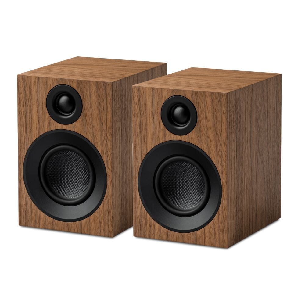 WiiM AMP + Pro-Ject Speaker Box 3E Carbon 3" Bookshelf Speakers - K&B Audio