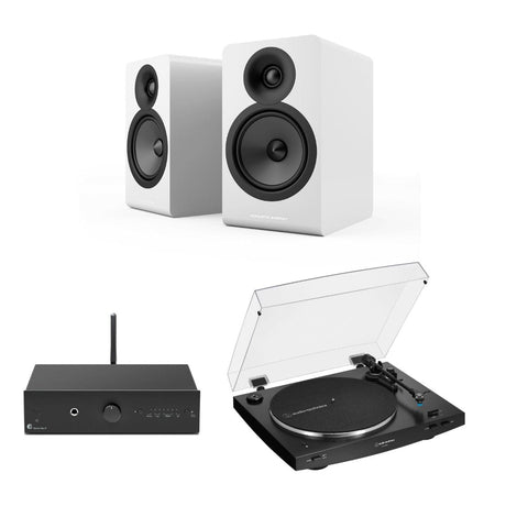 Pro-Ject Stereo Box E + Audio-Technica LP3XBT + Acoustic Energy AE100² Bookshelf Speakers - K&B Audio