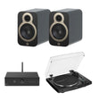 Pro-Ject Stereo Box E + Audio-Technica LP3XBT + Q Acoustics 3010c Bookshelf Speakers - K&B Audio