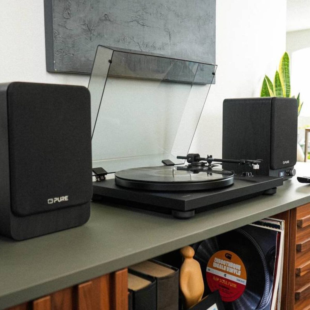 Pure Classic Active Bookshelf Speakers with Bluetooth, DAB Radio & TV Connection - K&B Audio