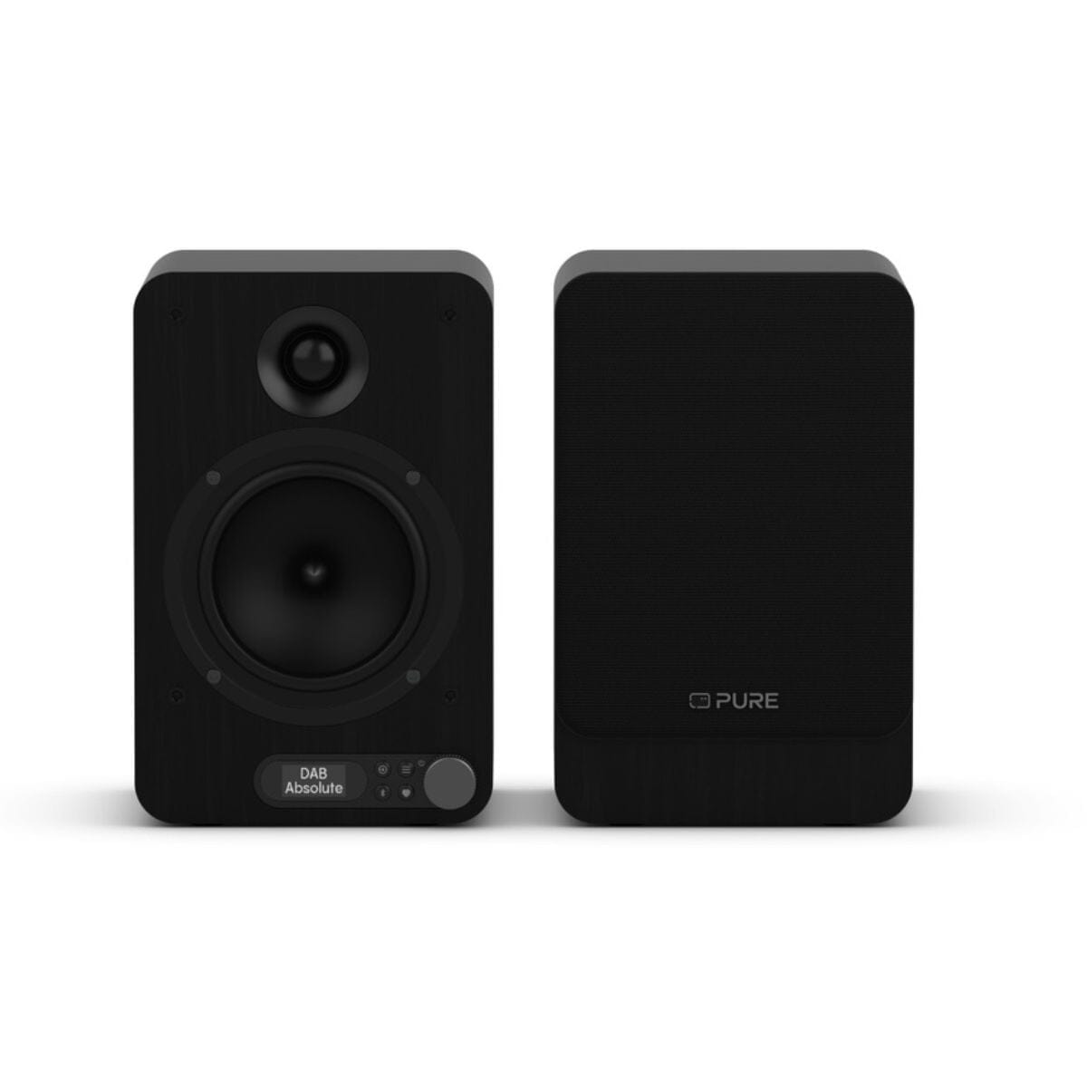 Pure Classic Active Bookshelf Speakers with Bluetooth, DAB Radio & TV Connection - K&B Audio