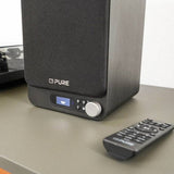 Pure Classic Active Bookshelf Speakers with Bluetooth, DAB Radio & TV Connection - K&B Audio