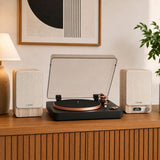 Pure Classic Active Speakers with Bluetooth & DAB Radio + Mitchell Acoustics TT1 Bluetooth Turntable - K&B Audio