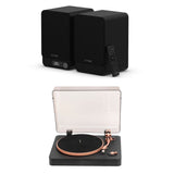 Pure Classic Active Speakers with Bluetooth & DAB Radio + Mitchell Acoustics TT1 Bluetooth Turntable - K&B Audio