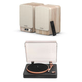 Pure Classic Active Speakers with Bluetooth & DAB Radio + Mitchell Acoustics TT1 Bluetooth Turntable - K&B Audio