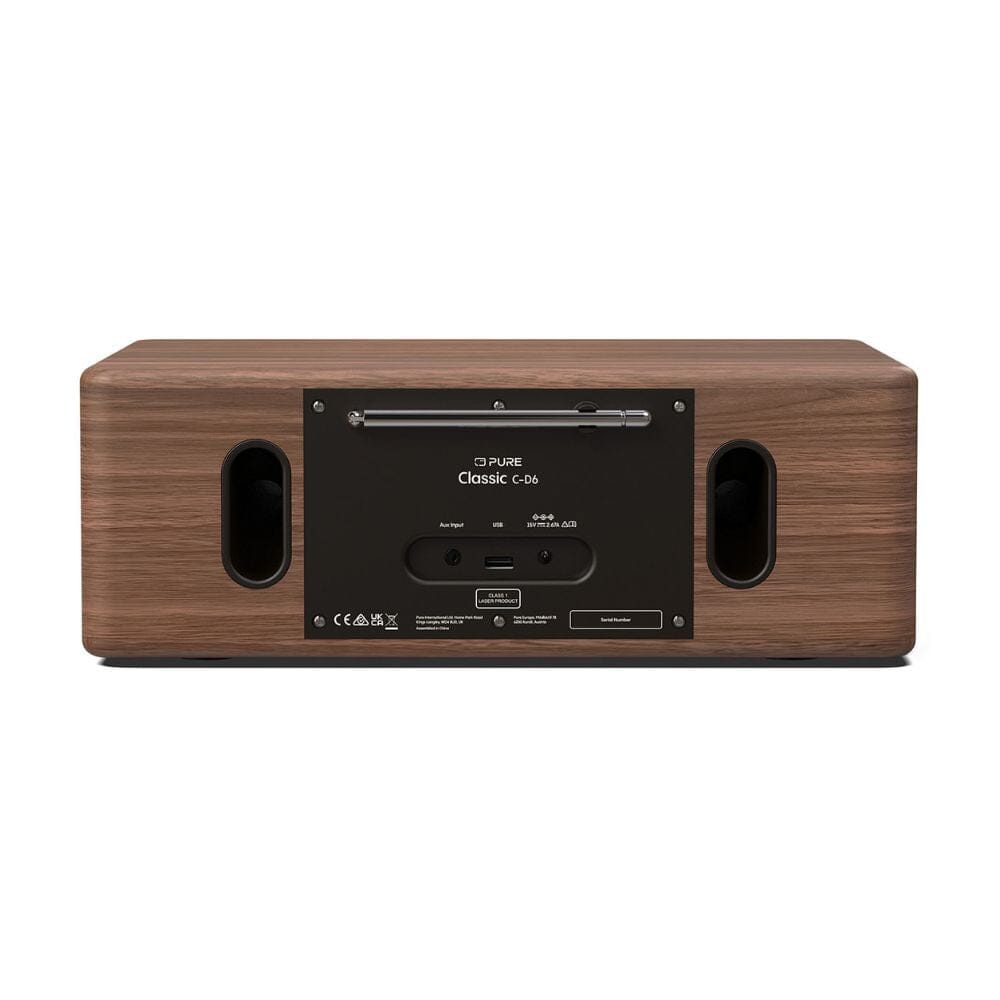 Pure Classic C-D6 DAB/FM Radio with Bluetooth & CD Player - K&B Audio