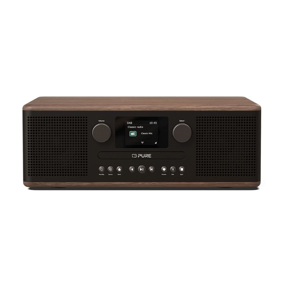 [OPEN BOX] Pure Classic C-D6 DAB/FM Radio with Bluetooth & CD Player - Coffee Black / Walnut - K&B Audio