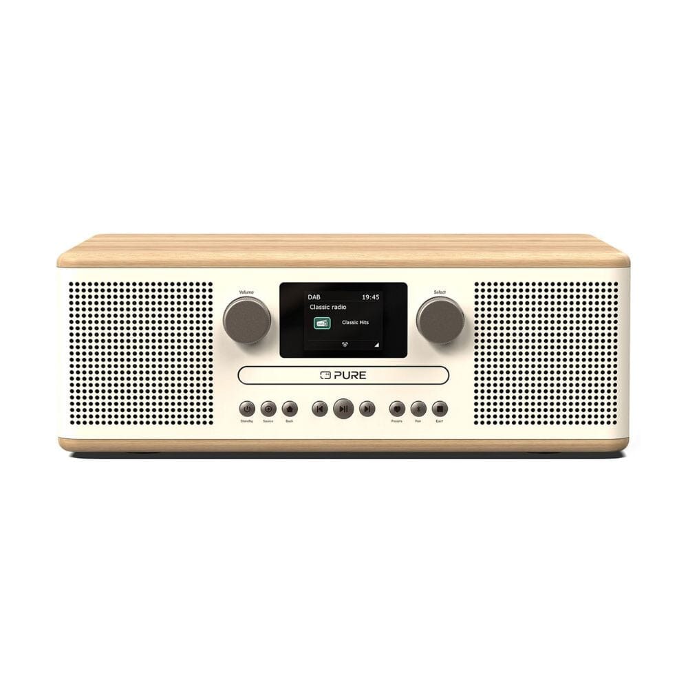 Pure Classic C-D6 CD Player, Radio & Bluetooth + Audio-Technica LP60X Turntable - K&B Audio