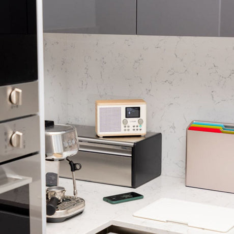 [OPEN BOX] Pure Classic H4 DAB/FM Radio with Bluetooth - Cotton White / Oak - K&B Audio