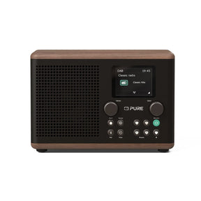 [OPEN BOX] Pure Classic H4 DAB/FM Radio with Bluetooth - Black / Walnut - K&B Audio