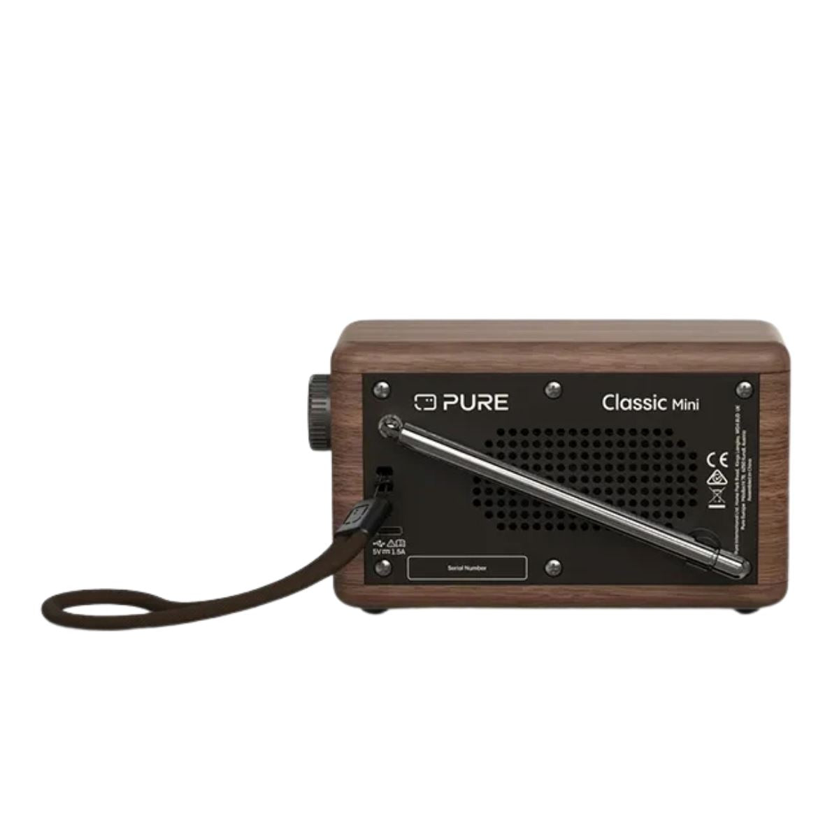 Pure Script Radio V2 PURE Classic Mini Portable Radio - DAB+, Bluetooth, and 15-Hour Battery ...
