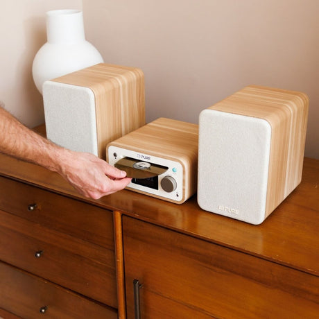 Pure Classic Stereo Mini DAB/FM Radio, CD, Bluetooth + Victrola Automatic Record Player Turntable Bundles Pure / Victrola 