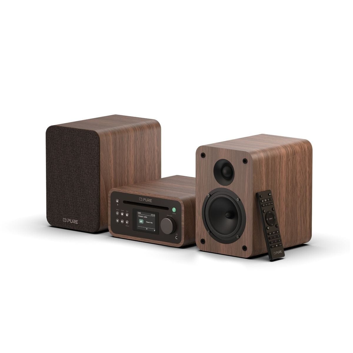 Pure Classic Stereo Mini DAB/FM Radio, CD, Bluetooth + Victrola Automatic Record Player Turntable Bundles Pure / Victrola 