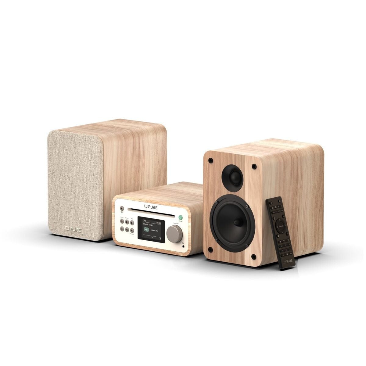 Pure Classic Stereo Mini DAB/FM Radio with CD Player & Bluetooth CD Player Bundles Pure 