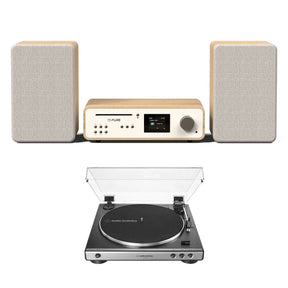 Audio-Technica LP60X Turntable + Pure Classic Stereo inc. CD, Radio & Bluetooth - K&B Audio